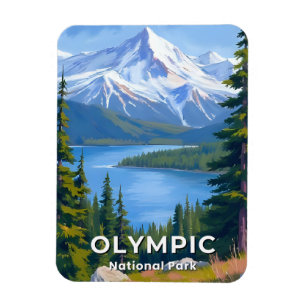 Olympic National Park Washington Reis Schilderin Magneet
