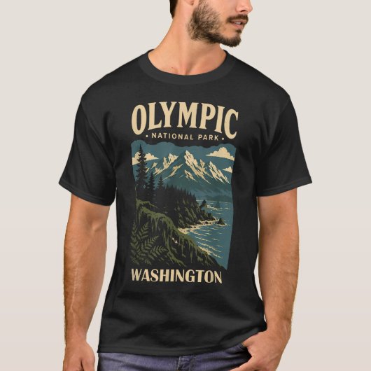 Olympic National Park Washington T-shirt (Voorkant)