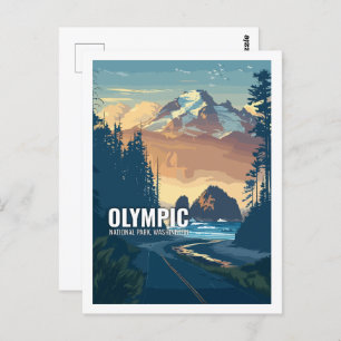 Olympic National Park Washington USA Briefkaart