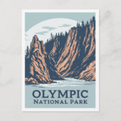 Olympic National Park Washington USA Travel Briefkaart (Voorkant)