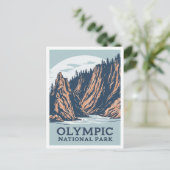 Olympic National Park Washington USA Travel Briefkaart (Staand voorkant)