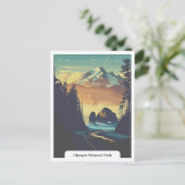 Olympic National Park, Washington, Verenigde State Briefkaart (Staand voorkant)