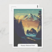 Olympic National Park, Washington, Verenigde State Briefkaart (Voorkant / Achterkant)