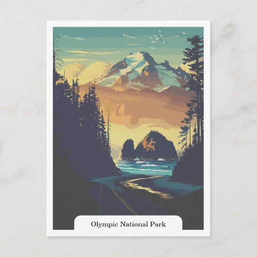 Olympic National Park, Washington, Verenigde State Briefkaart (Voorkant)