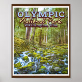 OLYMPIC NATIONAL PARK - WASHINGTON VERENIGDE STATE POSTER (Voorkant)