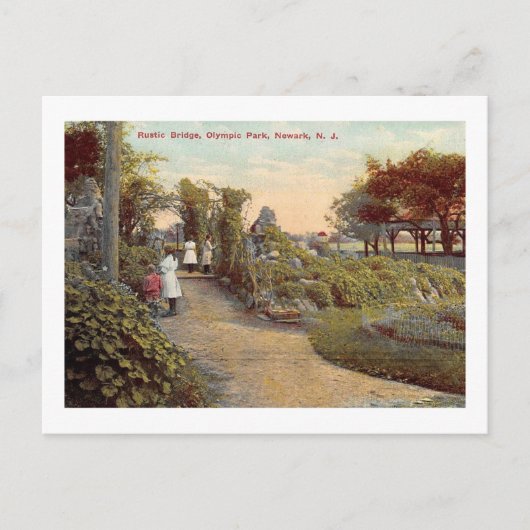 Olympic Park, Irvington, Newark, NJ Vintage Briefkaart (Voorkant)