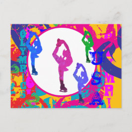 OLYMPIC SKATING  BRIEFKAART