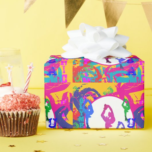 OLYMPIC SKATING  CADEAUPAPIER (Verjaardagsfeest)