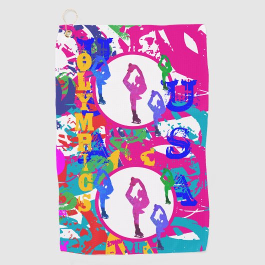 OLYMPIC SKATING  GOLFHANDDOEK (Voorkant)