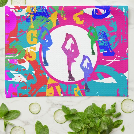 OLYMPIC SKATING  THEEDOEK (Gevouwen)