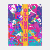 OLYMPIC SKIING FLEECE DEKEN (Voorkant)