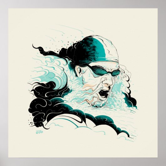 Olympic Swim Poster (Voorkant)