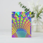Olympic Torch Fractal Briefkaart (Staand voorkant)