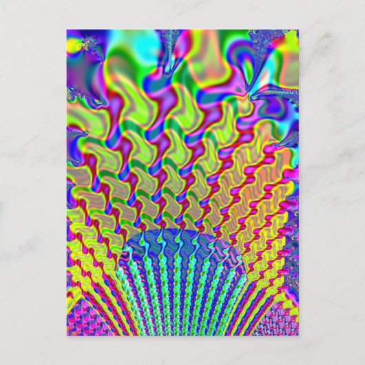 Olympic Torch Fractal Briefkaart (Voorkant)
