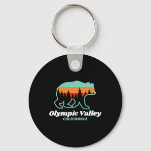 Olympic Valley California Skiën Snowboarden Beer Sleutelhanger