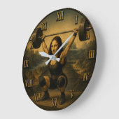 Olympic Weightlifter Funny Mona Lisa Grote Klok (Hoek)