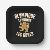 Olympique Lyonnais Les Gones Papieren Bordje (Voorkant)