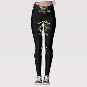 Olympisch Atletiekveld Opgericht 1972 Retro Hardlo Leggings