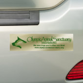 Olympisch dierlijk Sanctuair goud Bumpersticker (Op auto)