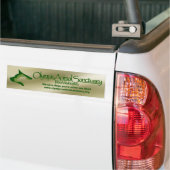 Olympisch dierlijk Sanctuair goud Bumpersticker (Op Truck)