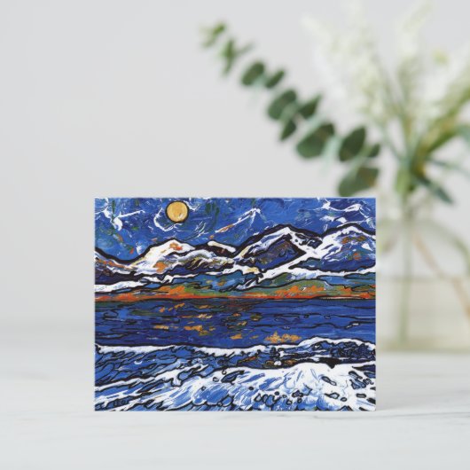 Olympisch gebergte briefkaart (Staand voorkant)