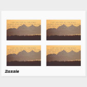 Olympisch gebergte met psalm 121:1-2 sticker (Vel)