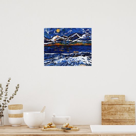 Olympisch gebergte poster (Keuken)