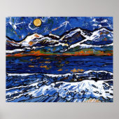 Olympisch gebergte poster (Voorkant)