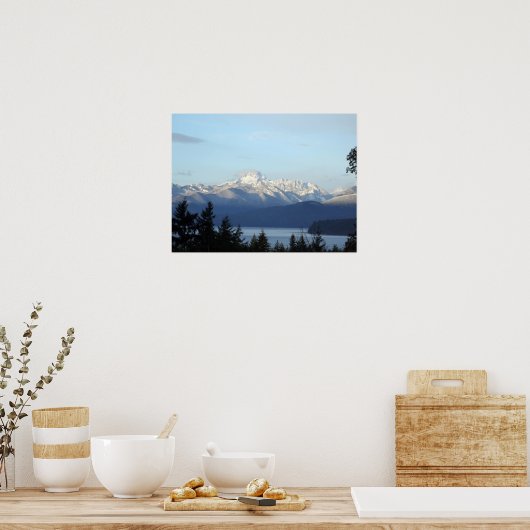 Olympisch gebergte poster (Keuken)