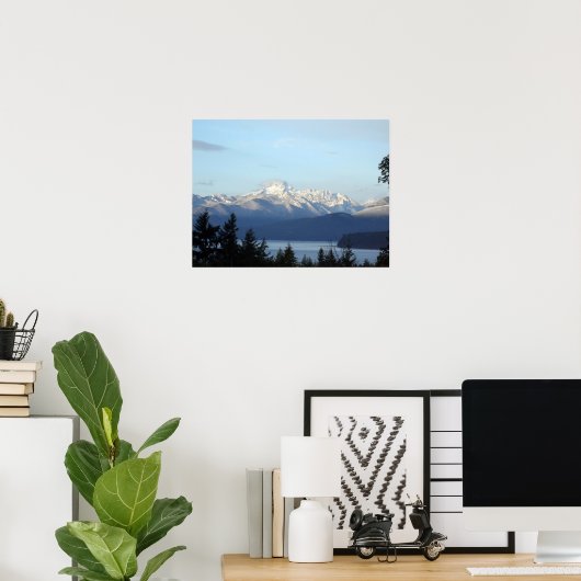 Olympisch gebergte poster (Thuiskantoor)