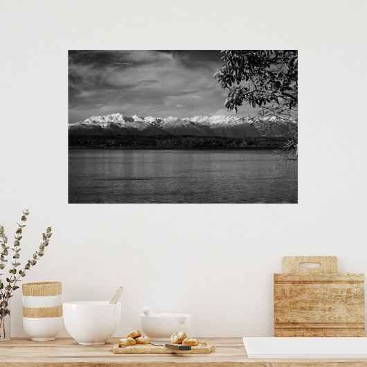 Olympisch gebergte poster (Keuken)