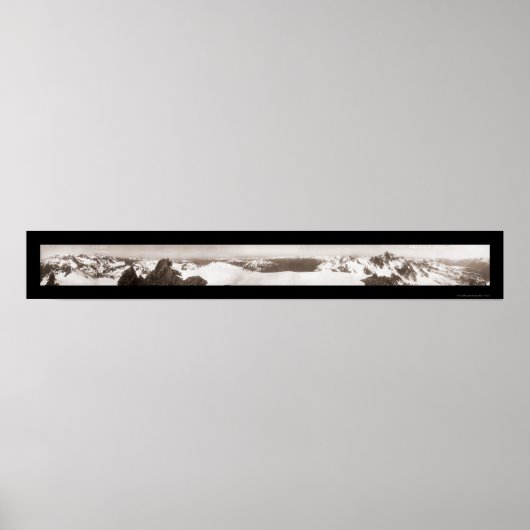 Olympisch gebergte WA Foto 1907 Poster (Voorkant)