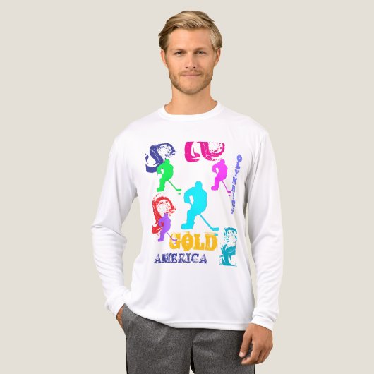 OLYMPISCH HOCKEY Tri-Blend SHIRT (Voorkant)
