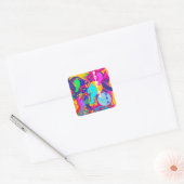 OLYMPISCH HOCKEY VIERKANTE STICKER (Envelop)