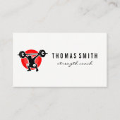 Olympisch Lift | Logo voor gewichtsopleiding Visitekaartje (Voorkant)