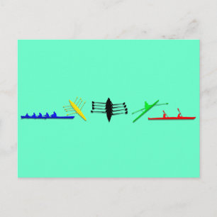 Olympisch Mannen atleet Rowing Womens Sports Briefkaart