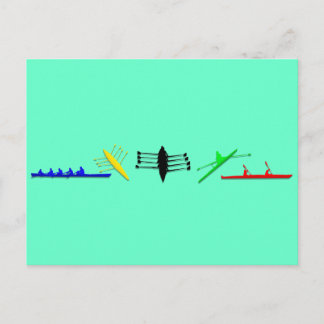 Olympisch Mannen atleet Rowing Womens Sports Briefkaart