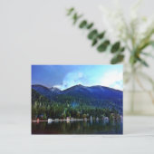 Olympisch meer Crescent Cabins Briefkaart (Staand voorkant)