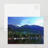 Olympisch meer Crescent Cabins Briefkaart (Voorkant / Achterkant)