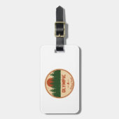 Olympisch Nationaal Bos Bagagelabel (Voorkant verticaal)