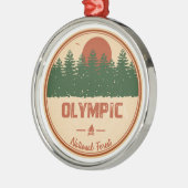 Olympisch Nationaal Bos Metalen Ornament (Links)