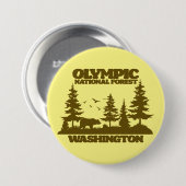 Olympisch Nationaal Bos Ronde Button 7,6 Cm (Voorkant /achterkant)