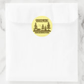 Olympisch Nationaal Bos Ronde Sticker (Tas)