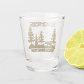 Olympisch Nationaal Bos Shot Glas (Achterkant)