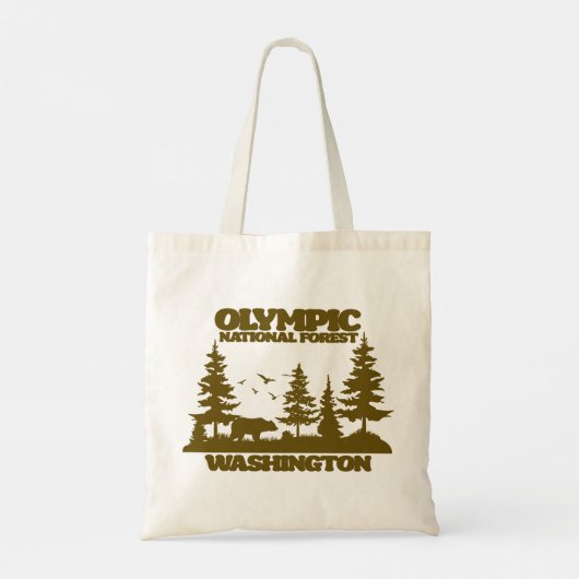 Olympisch Nationaal Bos Tote Bag (Achterkant)