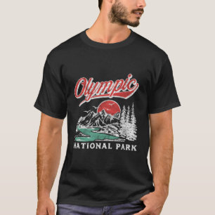 Olympisch Nationaal Park 80's Bergen in nood T-shirt
