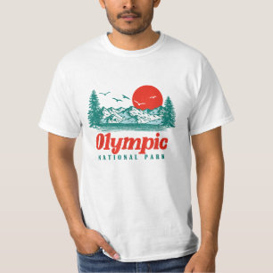Olympisch Nationaal Park Bergbomen & Zon Graphic T-shirt