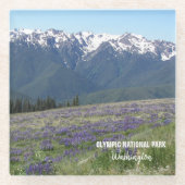 Olympisch Nationaal Park Bergen en Meadows Glazen Onderzetter (Voorkant)