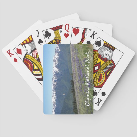 Olympisch Nationaal Park Bergen en Meadows Pokerkaarten (Achterkant)