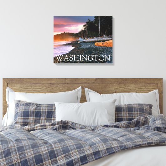 Olympisch Nationaal Park | de staat Washington Canvas Afdruk (Insitu (Slaapkamer))